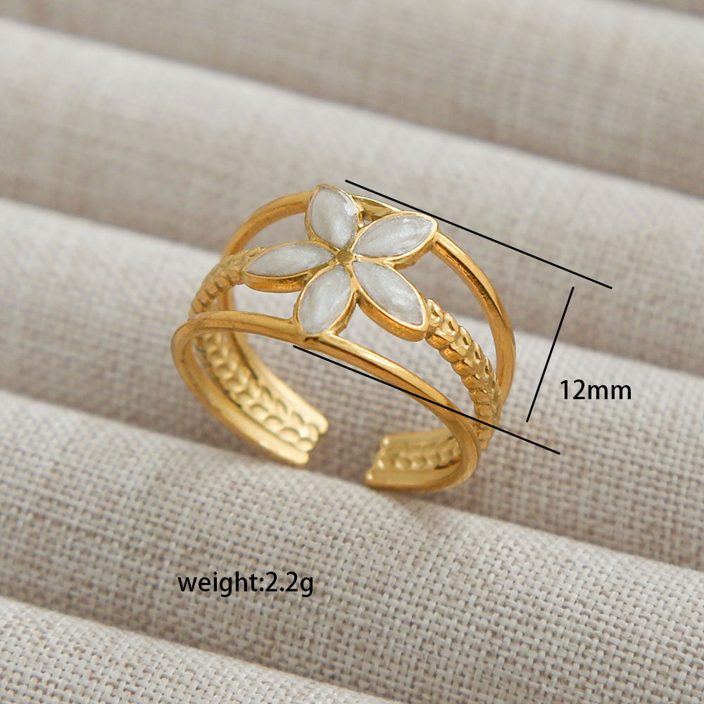 Wholesale Open Ring Stainless Steel Geometric Versatile Stainless Steel Ring
